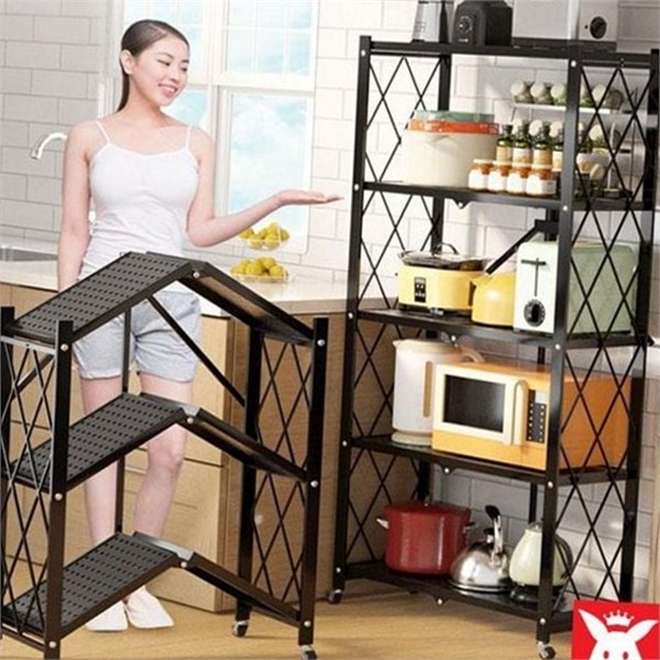 접이식 수납장 선반 이동식 이동형 수납장 베란다 다용도 수납 - 상품 이미지