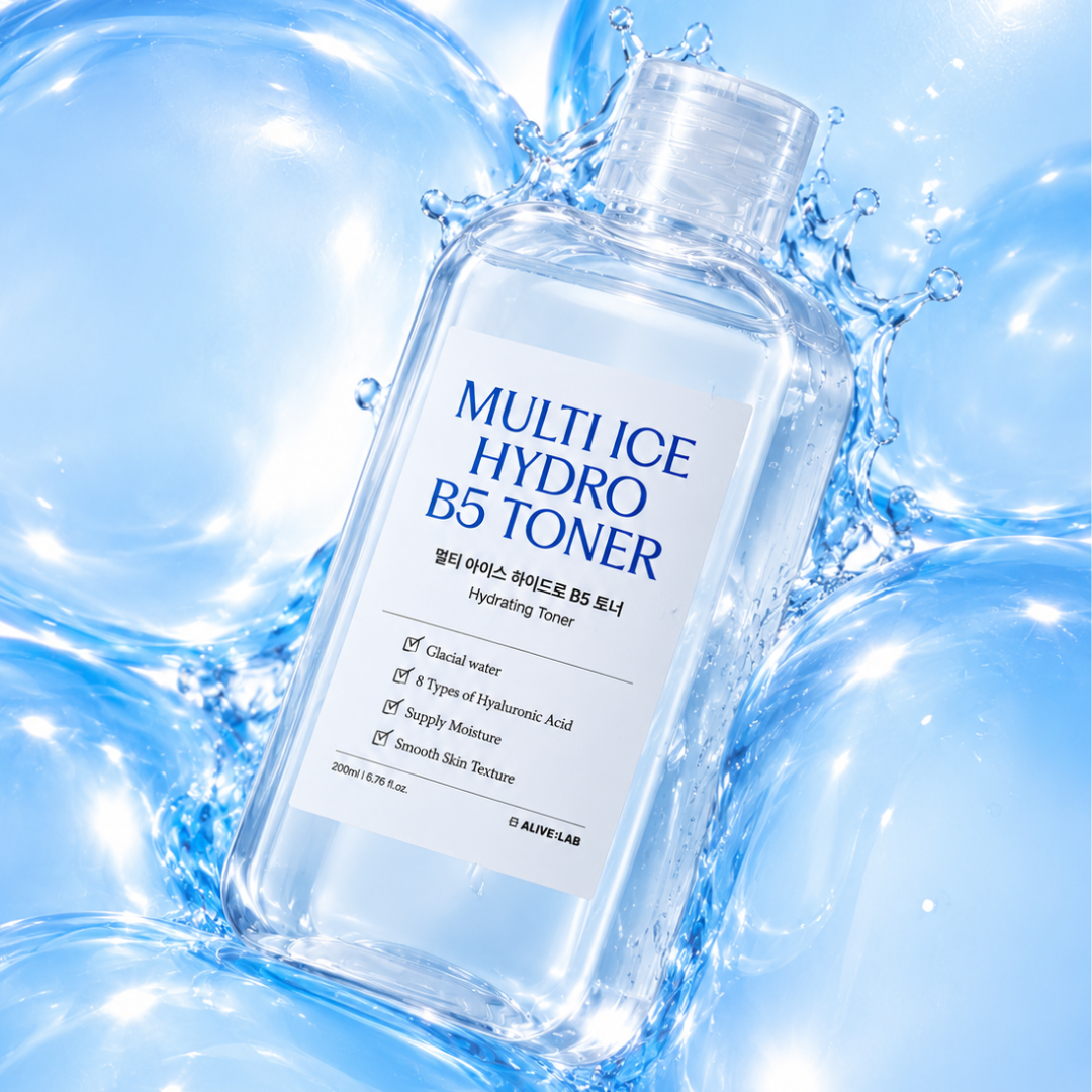 얼라이브랩 멀티 아이스 하이드로 B5 토너 빙하수 진정 수분토너 200ml - 메인 이미지