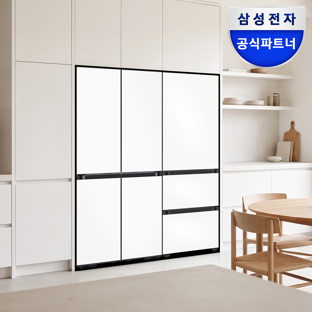 [신제품런칭특가] 삼성 비스포크 키친핏 냉장고 김치냉장고 1등급 세트 RM70H63R1Z RQ33DB74C1AP 에센셜화이트 - 상품 이미지