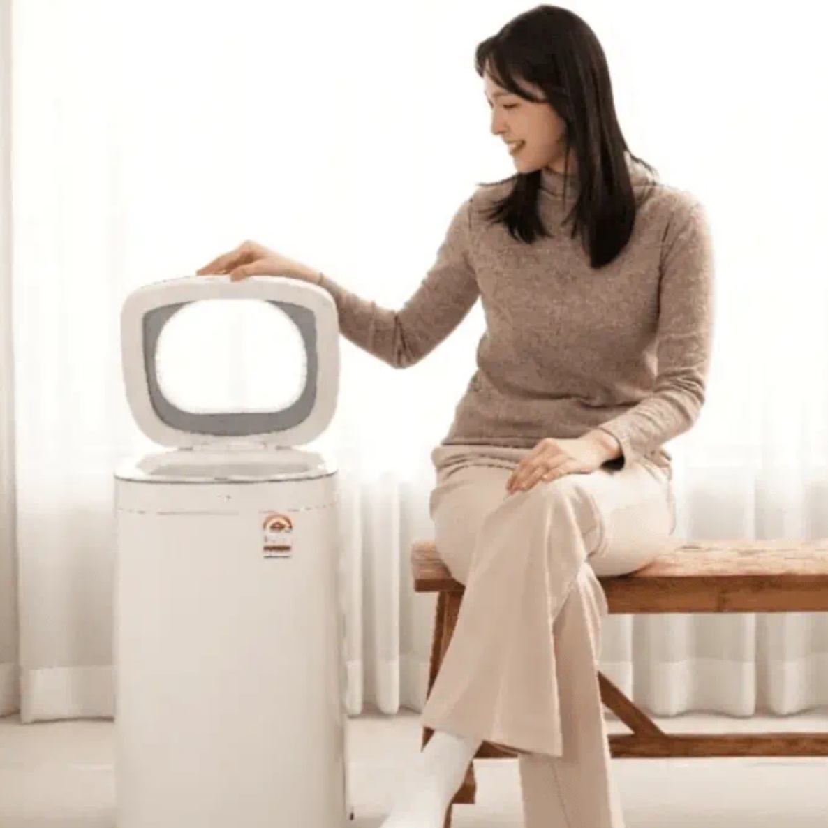 라플란 신발 행주 세탁기 원룸 소형 세탁기 3kg 속옷 세탁기 - 상품 이미지