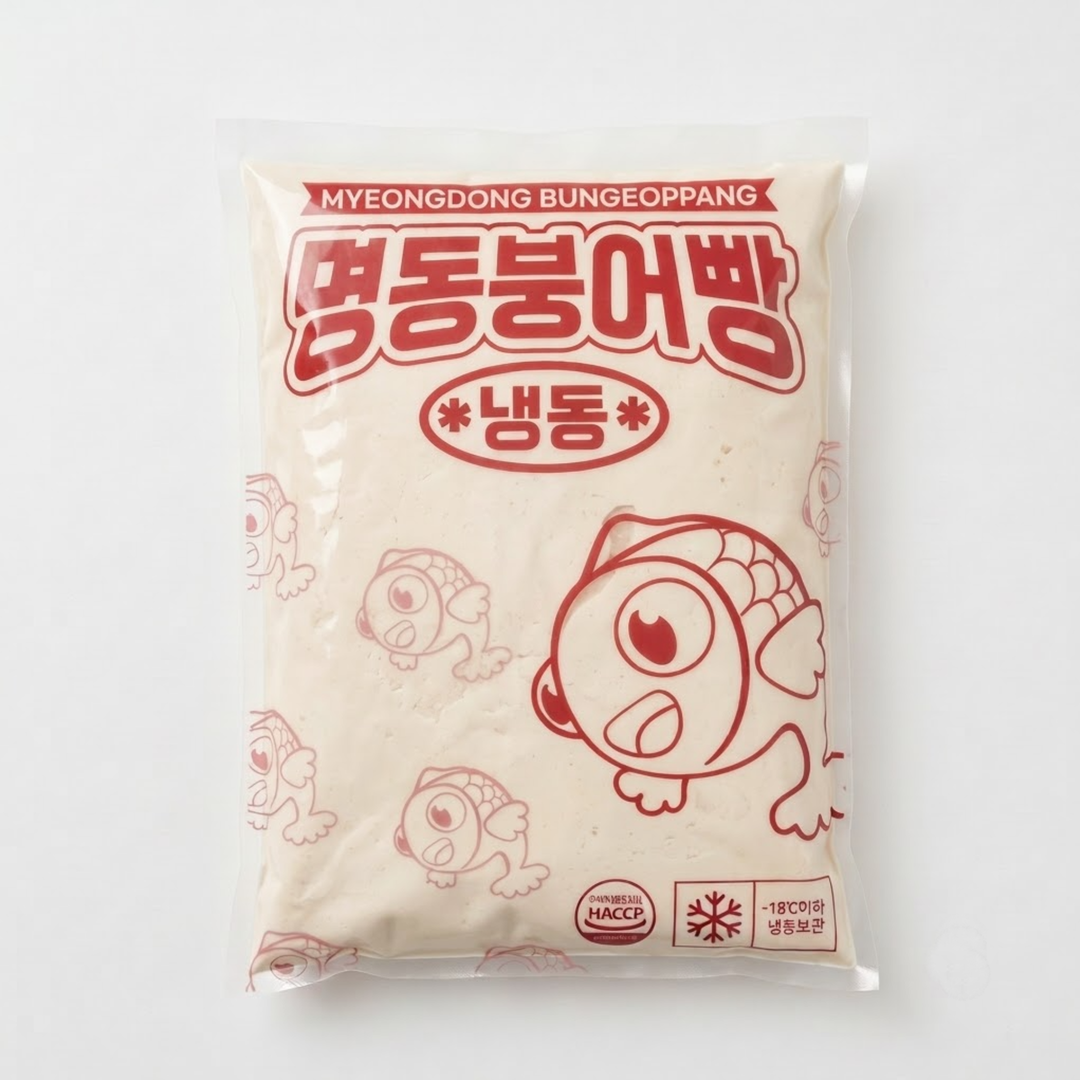 지니스 찰붕어빵 반죽 5kg 명동반죽 행복한잉어빵 붕어빵 만들기 재료 - 상세 이미지 2