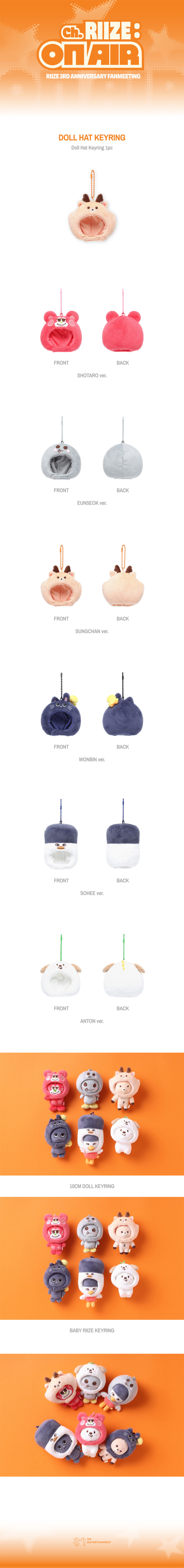 RIIZE Hat Keyring — Ch. RIIZE ON AIR MD