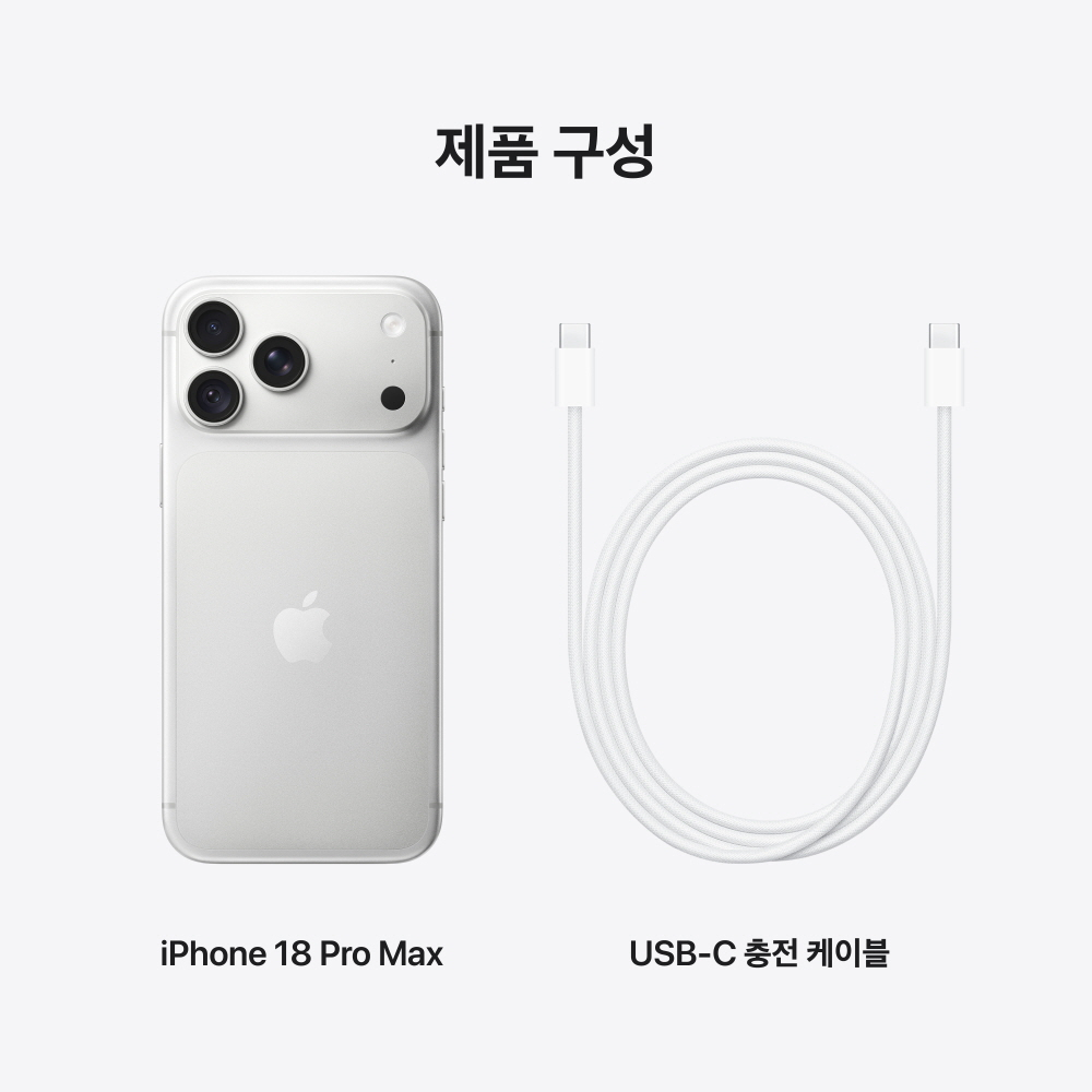 (3차 예약) 애플 아이폰 18 프로 맥스 자급제 256GB, 실버 상품 이미지