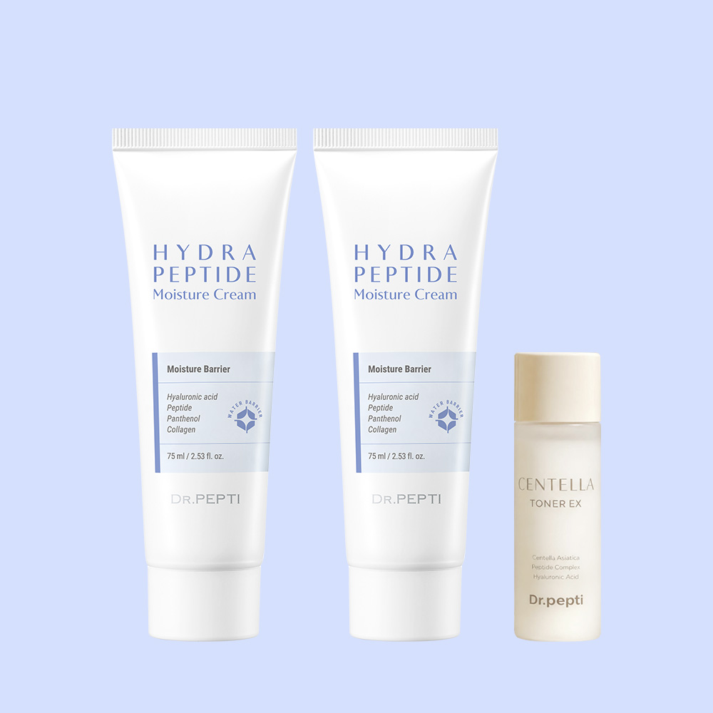 닥터펩티 하이드라 펩타이드 모이스처 크림 75mlx2개 +(증정) 센텔라 토너 EX 30ml