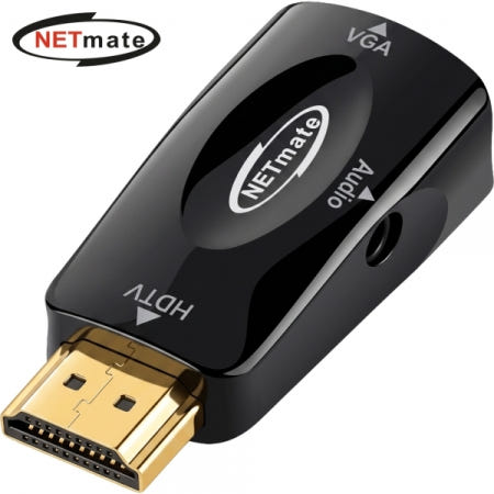 넷메이트 넷메이트 HDMI to VGA RGB 컨버터 오디오 출력 NM-HV04AS