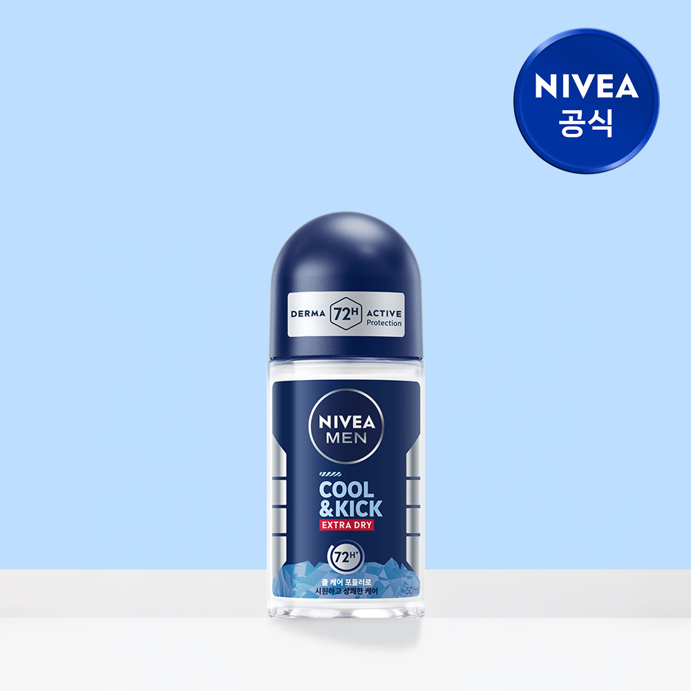 니베아 맨 데오드란트 롤온 쿨 앤 킥 50ml - 메인 이미지