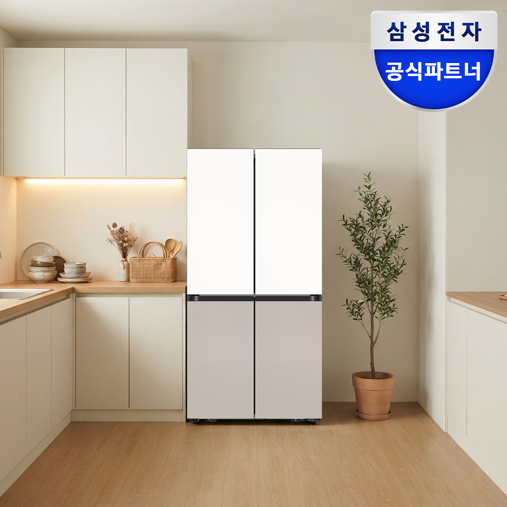 [2026NEW 런칭이벤트] 삼성 비스포크 AI 냉장고 4도어 905L 1등급 RM70H90R1ZGD - 상품 이미지