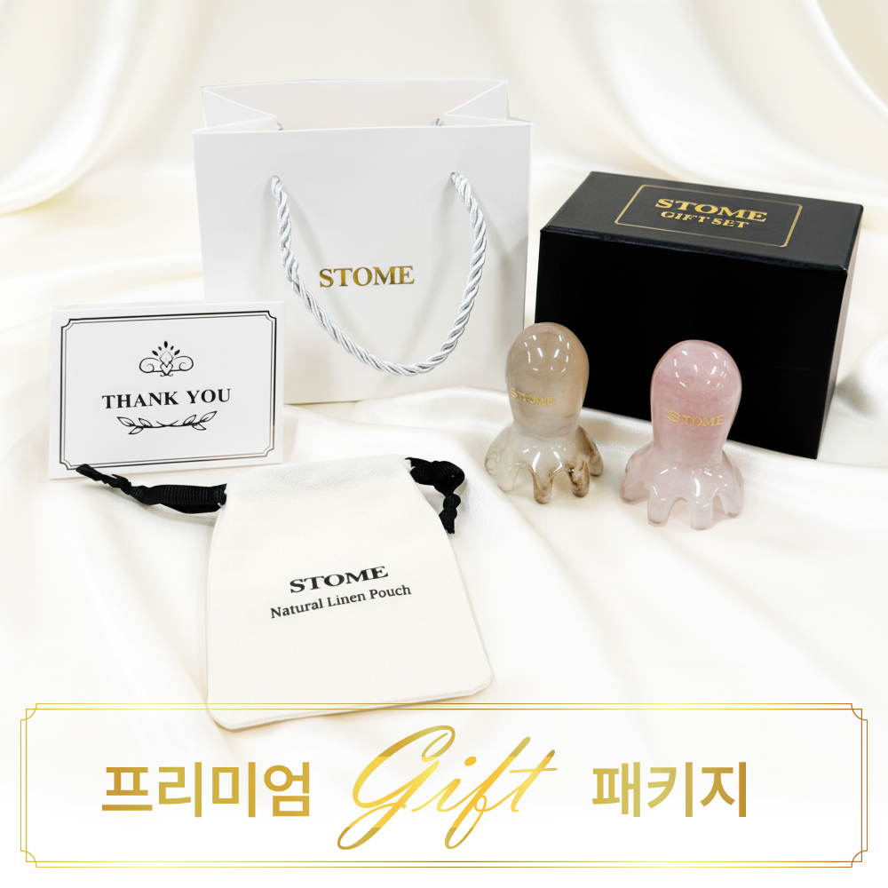 스토움 선물포장 1+1 문어 괄사 마사지기 두피 머리 지압 승모근 림프 바디 잔스 이미지 7