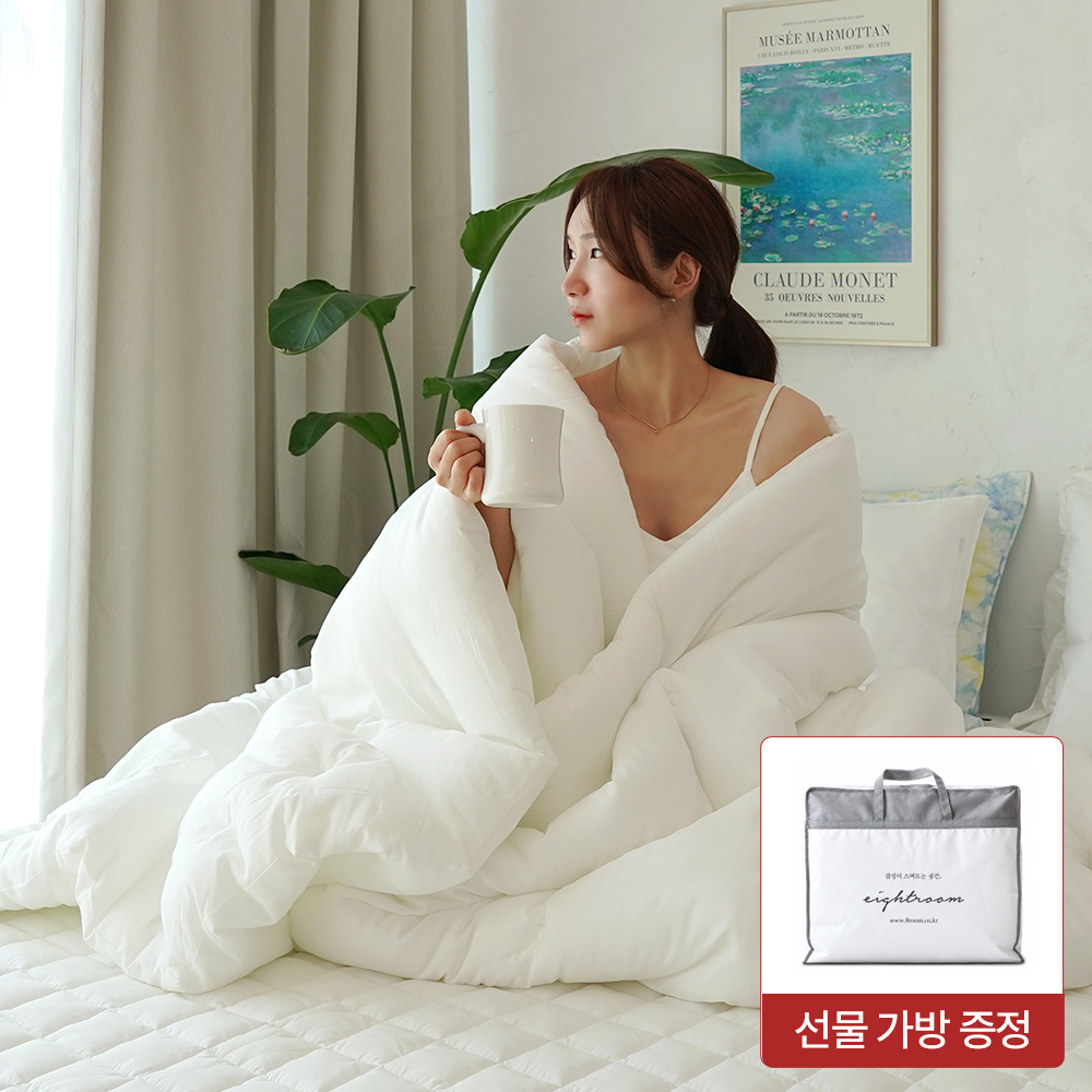 [단독] 차르르 먼지없는 항균 렌징 모달 100% 차렵이불 알러지케어 침구 SS + 베개커버증정 - 상품 이미지