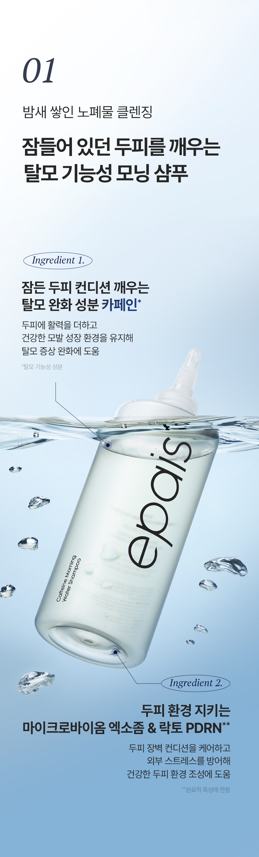 EPAIS Caffeine Morning Water Shampoo - description 13