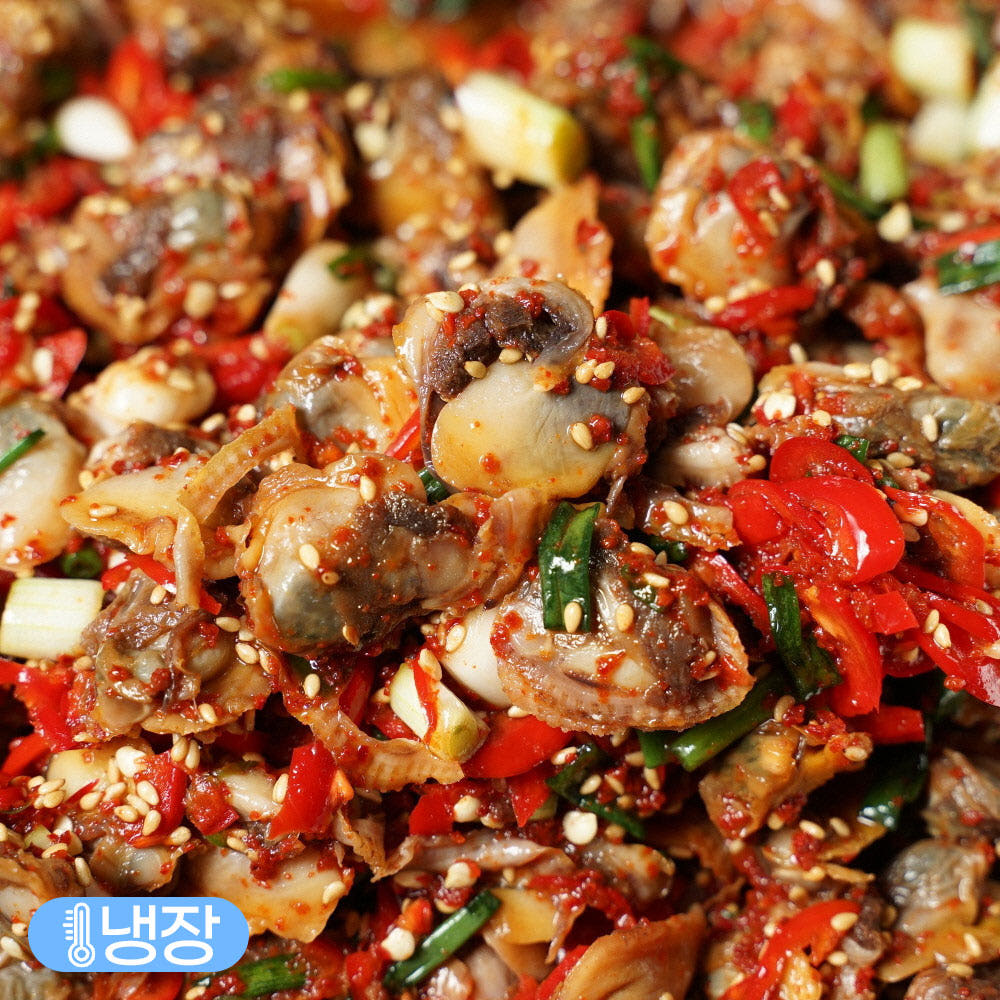 3+1 여수 순살 꼬막무침 200g 수제 꼬막장 밥도둑 반찬 굴무침 이미지 6