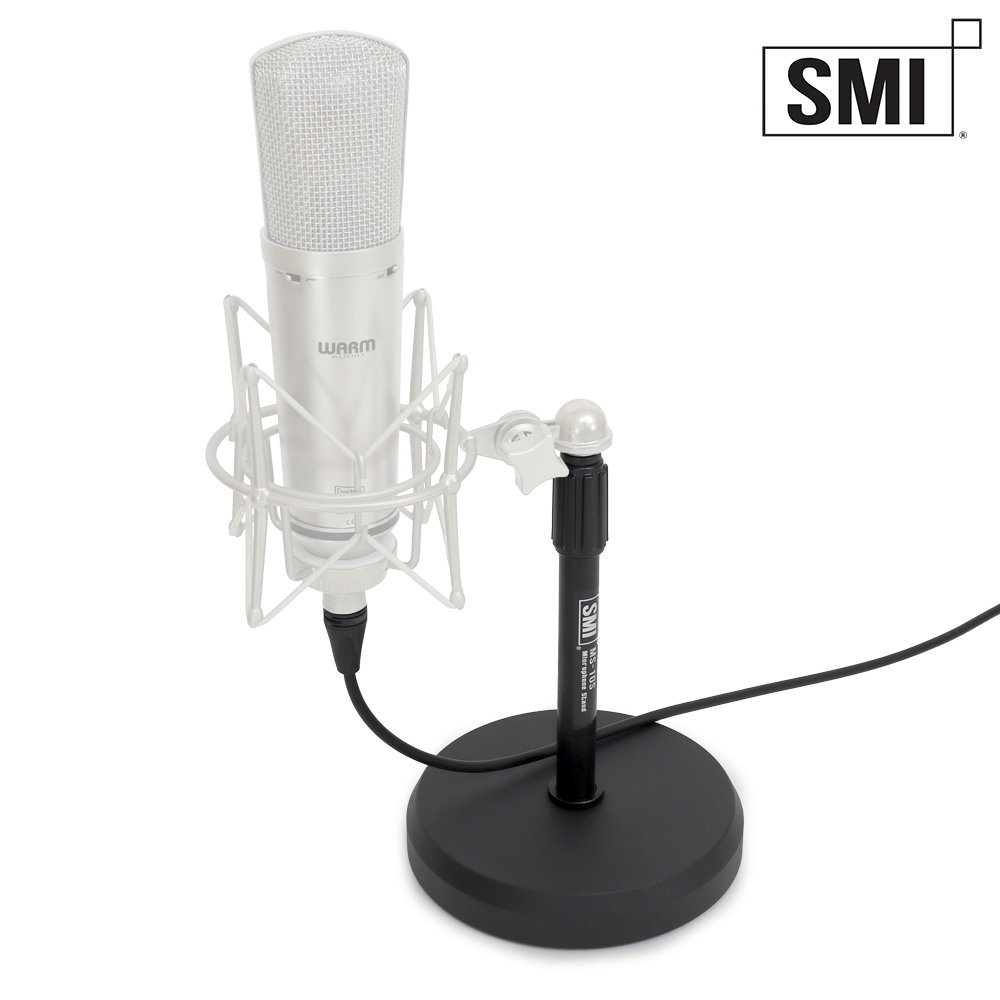 SMI MS-10S 탁상용 일자형 마이크스탠드 콘덴서 마이크 거치대 4kg 중량받침대 - 상품 이미지