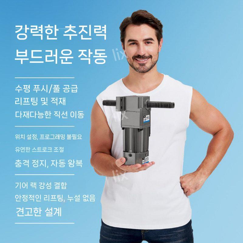 선형 기어모터 랙 수직 응용 엔지니어링 감속기 정속 변속 부품 산업 메커니즘 피니언 - 상품 이미지
