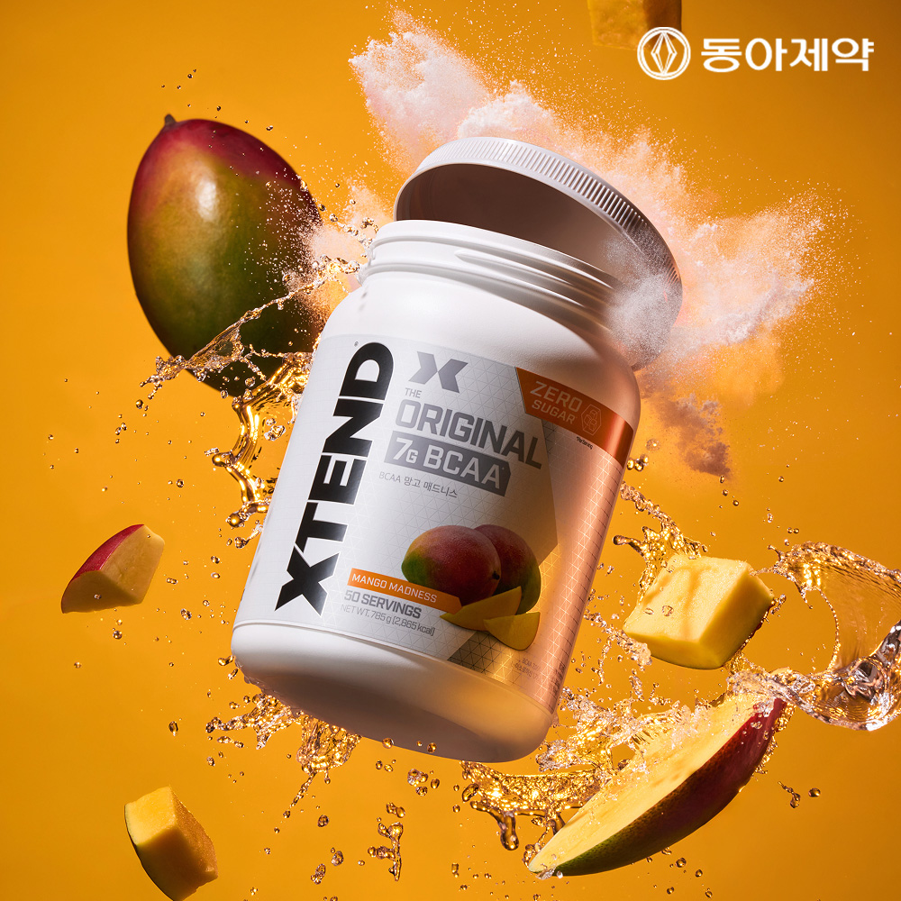 엑스텐드 BCAA 7,000mg x 50서빙 제로슈가 아미노산 망고, 745g, 1개 - 상품 이미지