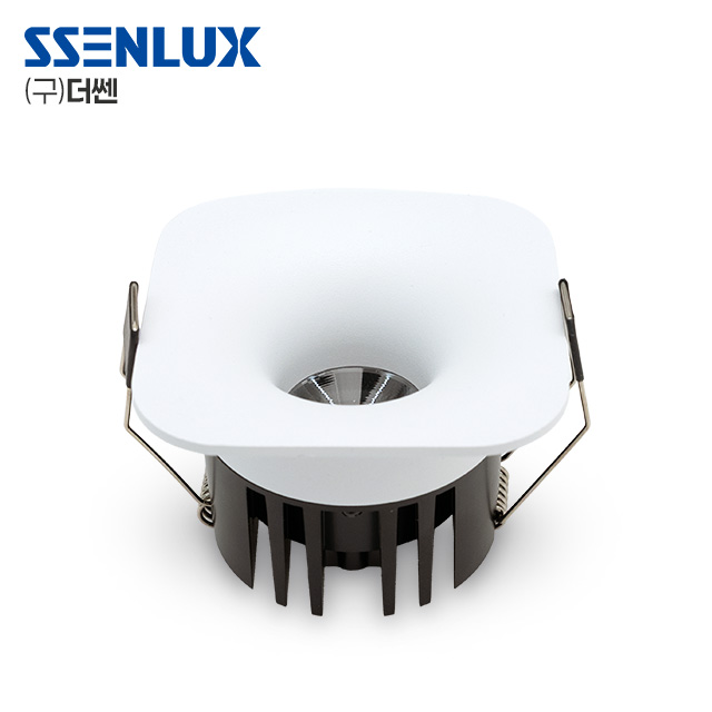 쎈룩스 LED 다운라이트 사각 델링 6.8cm(3인치) COB 12W 호른 플리커프리 매입등 - 상품 이미지