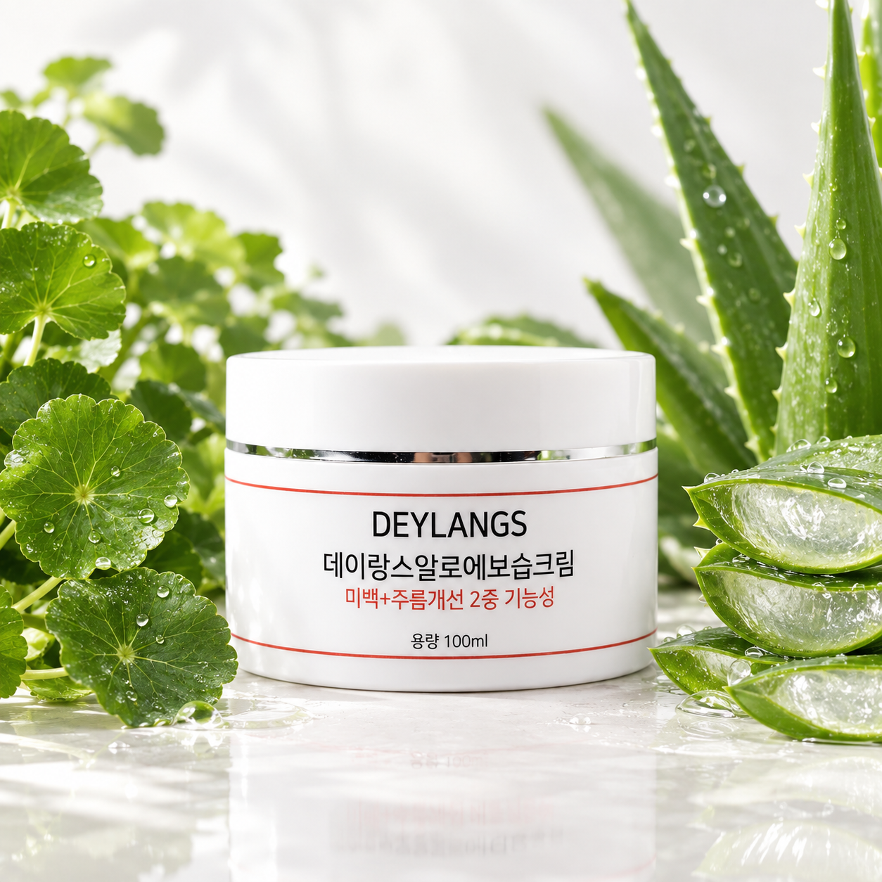 데이랑스 3중 기능성 알로에 크림 속건조 수분 크림 100ml - 메인 이미지