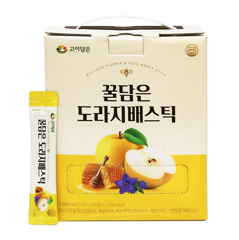 꿀담은 도라지배스틱100포 - 상품 이미지