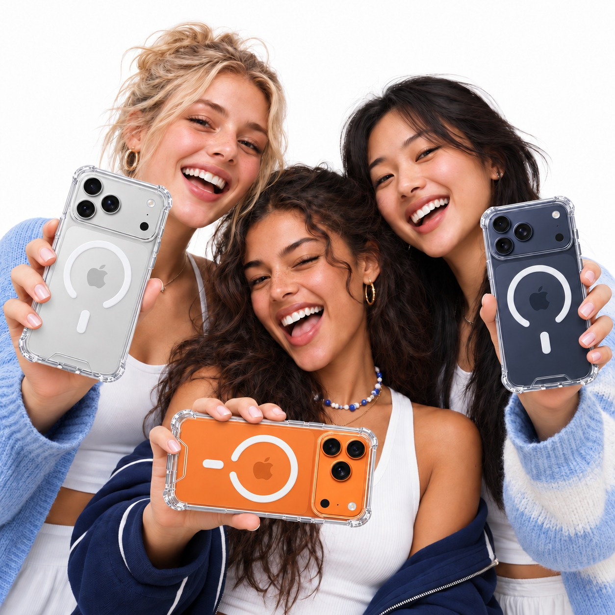 바라보고 아이폰 17 프로 맥스 맥세이프 클리어 마그넷 투명 범퍼 케이스 이미지 6