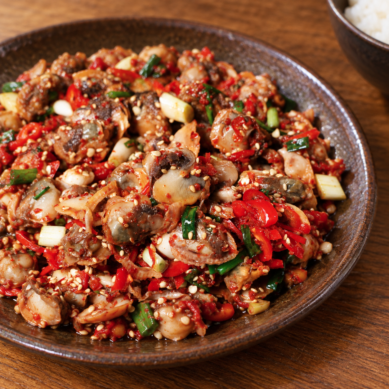 3+1 여수 순살 꼬막무침 200g 수제 꼬막장 밥도둑 반찬 굴무침 - 메인 이미지