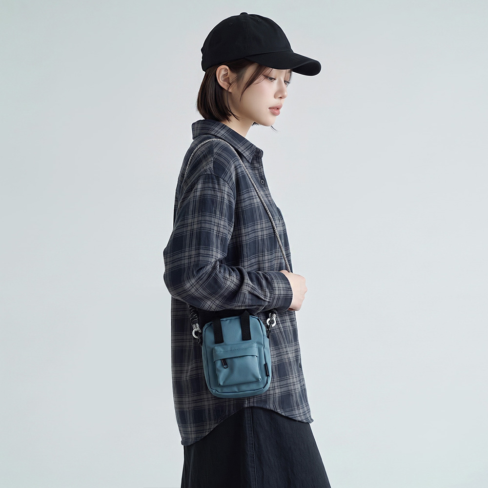 수납 여행용 크로스백 톡 가벼운 가방 슬링백 미니 크로스 바디백 남자 여성 핸드폰 가방 - 상세 이미지 4