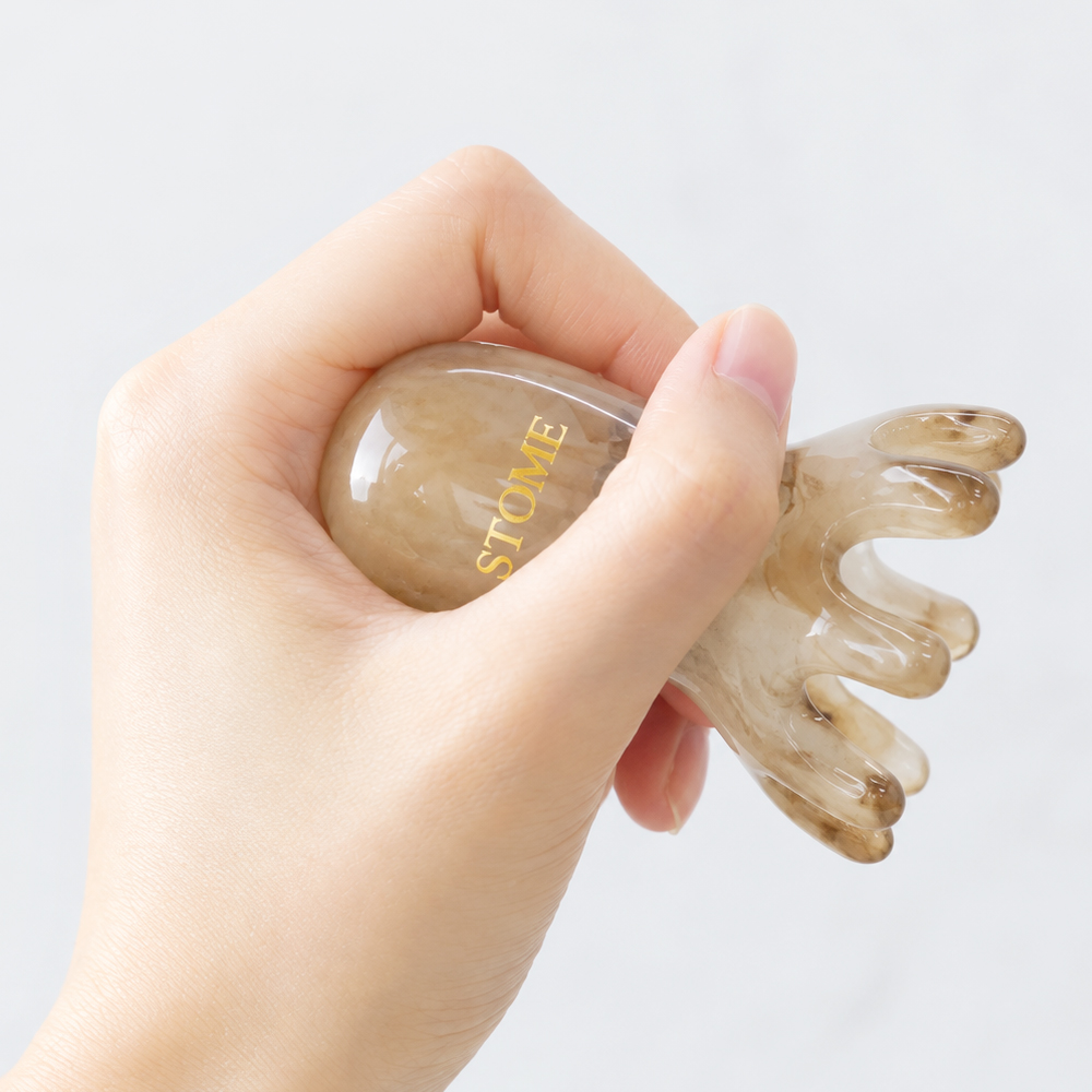 스토움 선물포장 1+1 문어 괄사 마사지기 두피 머리 지압 승모근 림프 바디 잔스 - 상세 이미지 4