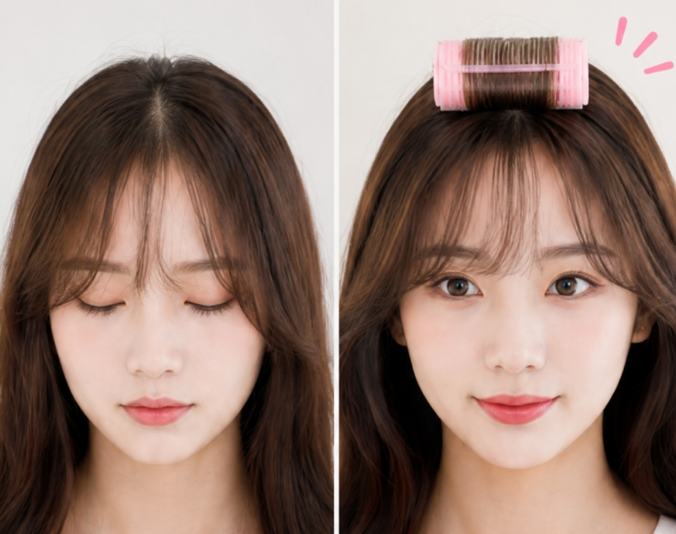 앞머리 구르프 롤 뿌리 볼륨 가르마 집게 헤어 머리 뽕 웨이브 헤어핀 롤 고정 여성 - 상세 이미지 4