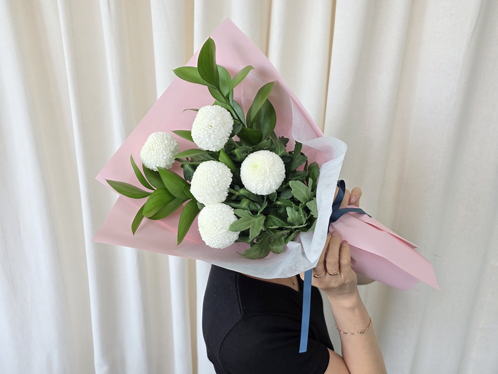 유스풀몰 사진과 같은 퐁퐁 한다발 졸업식 꽃배달 싼곳 생화 택배 - 상세 이미지 5