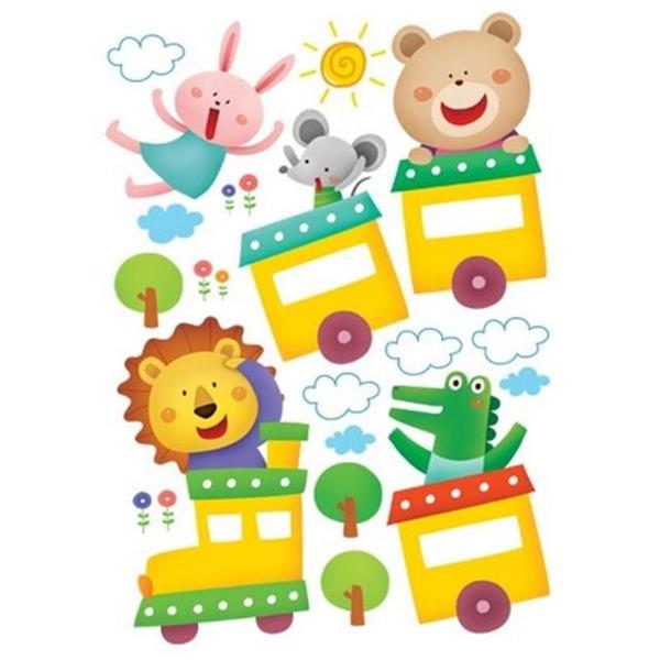 어린이집 아이 방 스티커 놀이방 어린이 방 스티커 인테리어 기차 - 상품 이미지