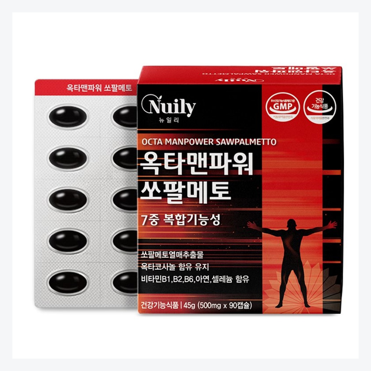 뉴일리 7중복합기능성 옥타맨 파워 쏘팔메토 90캡슐 3개월 - 상세 이미지 3