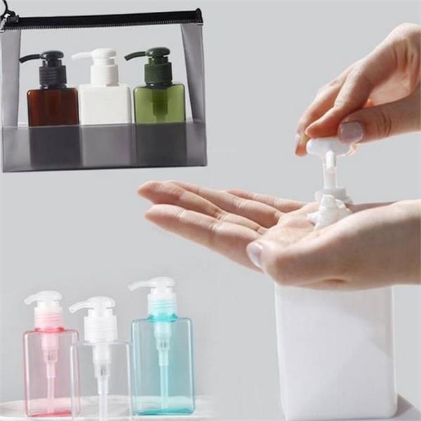 휴대용 여행용 샴푸 통 100ml 3종 set 트래블 화장품 리필용 용기 - 상품 이미지