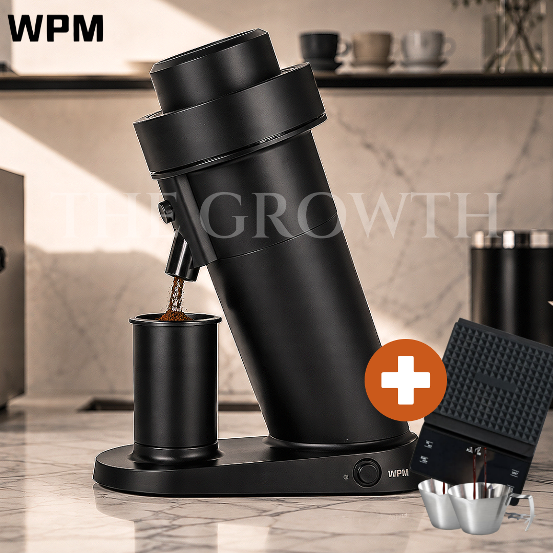 WPM그라인더 도무스 그라인더 정식수입품 BLDC모터 64mm 플랫버+샷잔+커피저울 - 상품 이미지