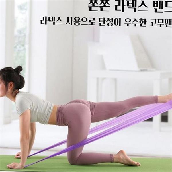 운동용 스트레칭 밴드 트레이닝 라텍스 밴드 필라테스 홈짐 고무 재활 - 상세 이미지 2