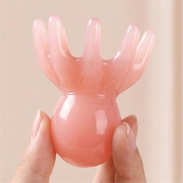얼굴 괄사 마사지기 머리 문어 두피 마사지기 전신 지압 - 상품 이미지