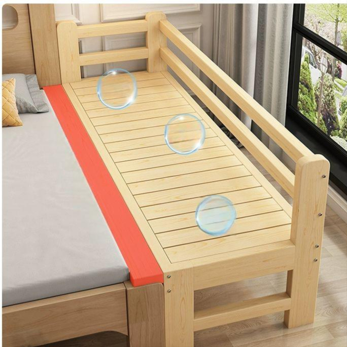 침대연장 프레임 원목 나무 사이드 확장 평상 180cmx20cmx40cm - 상품 이미지