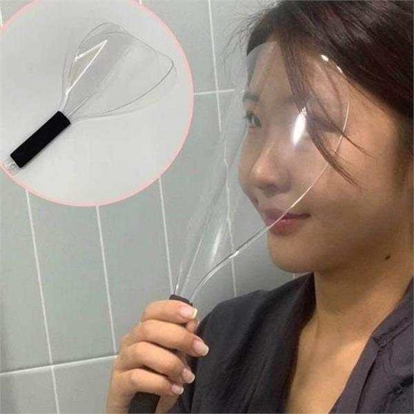 얼굴 헤어 보호대 미용실 페이스쉴드 메이크업 스프레이 커트 파마 - 상품 이미지