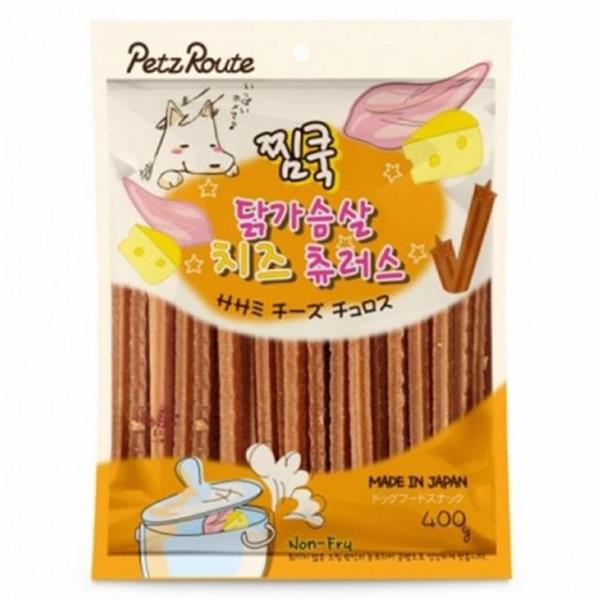 고단백 강아지 닭 가슴살 간식 400g 베이킹 강아지 츄러스 반려동물 - 상품 이미지