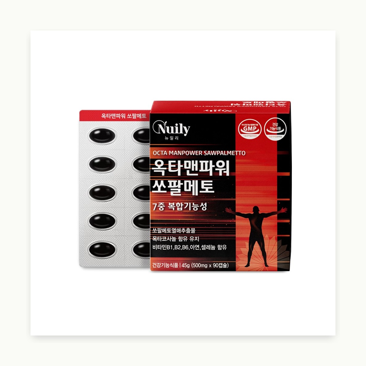 뉴일리 7중복합기능성 옥타맨 파워 쏘팔메토 90캡슐 3개월 - 상세 이미지 2