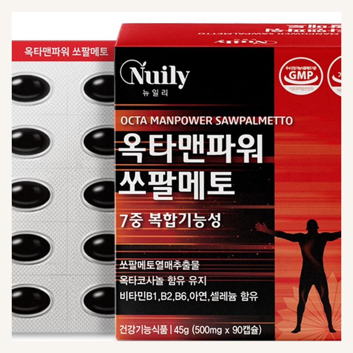 뉴일리 7중복합기능성 옥타맨 파워 쏘팔메토 90캡슐 3개월 - 상세 이미지 4
