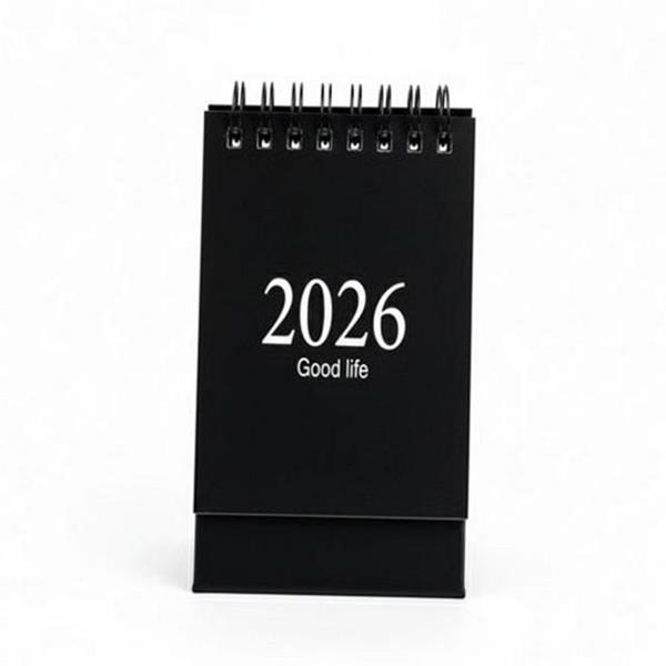 휴대용 2026 탁상 달력 디자인 소형 데스크 캘린더 스프링 기록용 - 상품 이미지