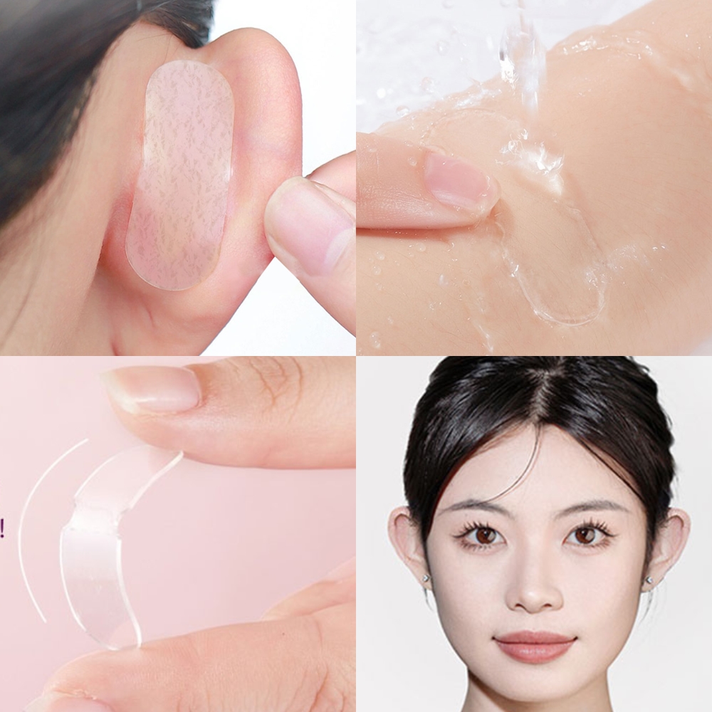 18p 씻어쓰는 누운귀 엘프귀 테이프 스티커 교정 리프팅 소품 세우기 재사용 - 상품 이미지
