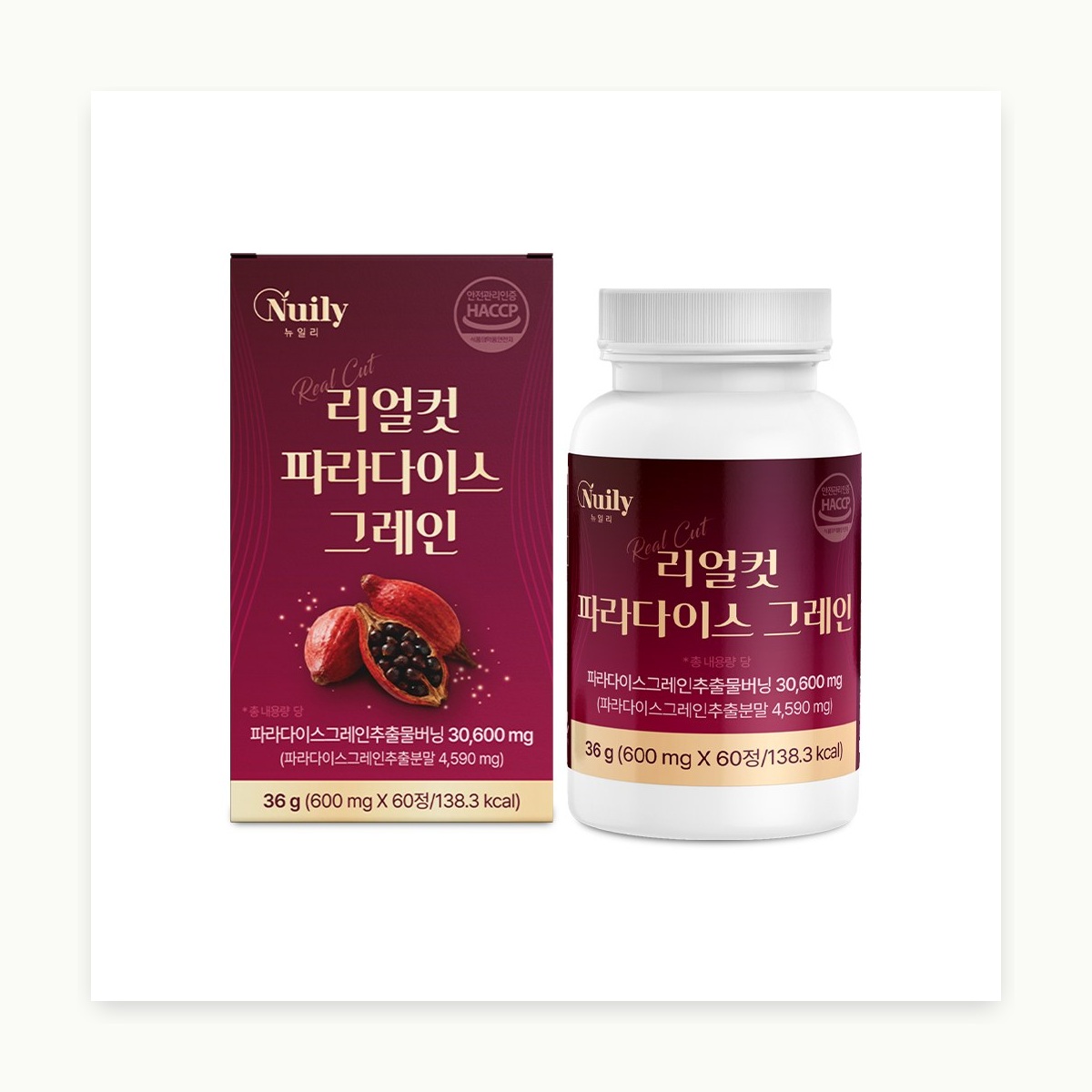 뉴일리 리얼컷 파라다이스 그레인 600mg 60정 - 상세 이미지 2