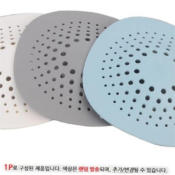 흡착식 욕실 하수구 거름망 고정형 실리콘 하수구 망 머리카락 배수구 - 상세 이미지 2
