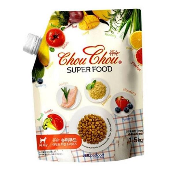슈퍼푸드 강아지 사료 1.5kg 성견 반려견 사료 모질 건강 영양 - 상세 이미지 2