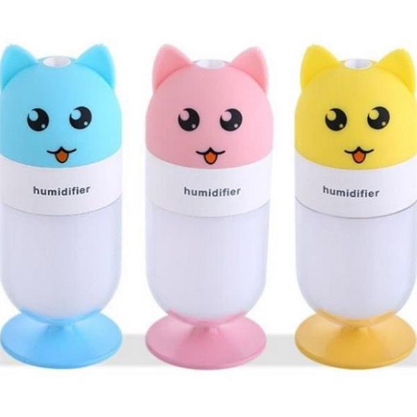 귀여운 고양이 가습기 휴대용 usb 탁상용 가습기 사무실 침실 무드등 - 상세 이미지 2