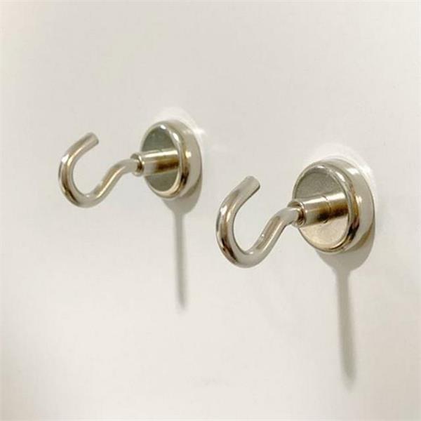 강력 자석 후크 25mm 고리 마그네틱 후크 싱크대 현관 정리용 - 상품 이미지