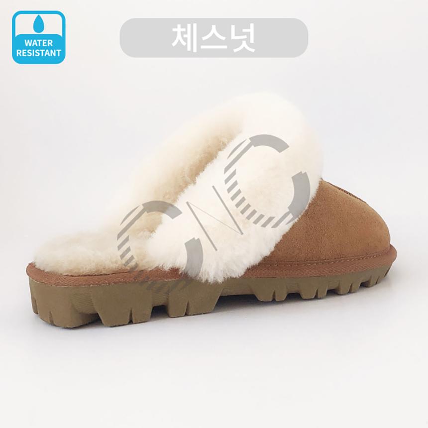 호주 오즈랜드 방수 여성 털 슬리퍼 겨울 방한 양털 실내화 블로퍼 4컬러 - 상세 이미지 2