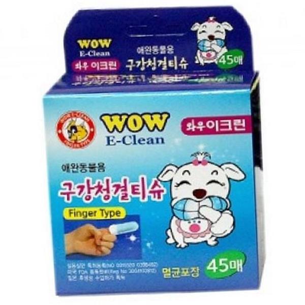 반려동물 강아지 구강 티슈 45매 핑거 강아지 치아 티슈 반려견 - 상세 이미지 2