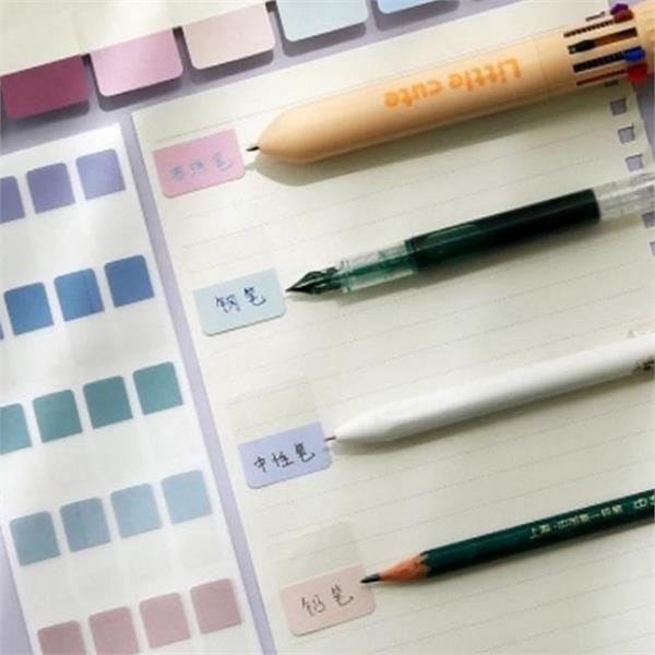 반투명 북마크 메모지 표시용 접착식 메모지 인덱스 정리용 스티커 용품 - 상품 이미지