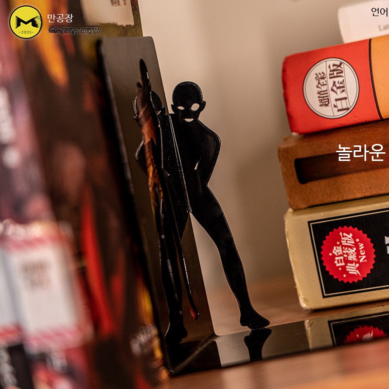 코난 북엔드 범인 미란이 명탐정 책 고정 가림막 괴도 탐정 애니메이션 책꽂이 정리 책지지대 - 상세 이미지 2
