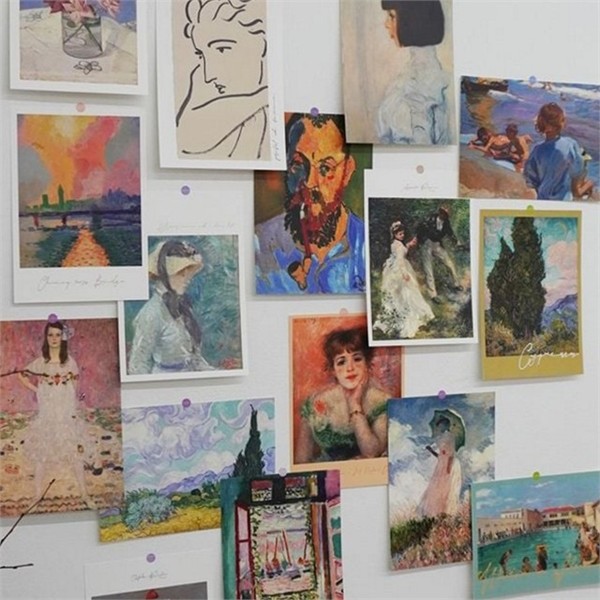 인테리어 명화 그림 엽서 디자인 명화 일러스트 엽서 데코레이션 감성 - 상품 이미지